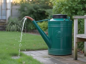 Installer un récupérateur d’eau de pluie près de son abri pour arroser le jardin efficacement