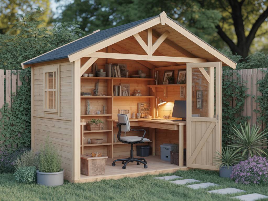 Transformer une cabane de jardin en atelier de bricolage fonctionnel pour travailler comme un professionnel