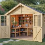 Comment aménager un abri de jardin en atelier de jardinage pratique avec plan de travail, rangement et zone de rempotage