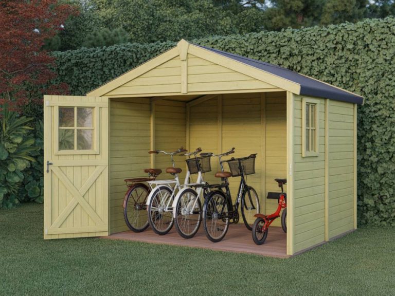 Comment aménager un abri de jardin en espace de stockage pour vélos, trottinettes et équipements de mobilité douce