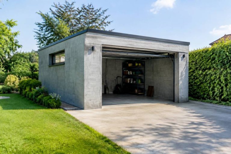 Garage toit plat béton : guide complet pour bien choisir et construire son abri de jardin